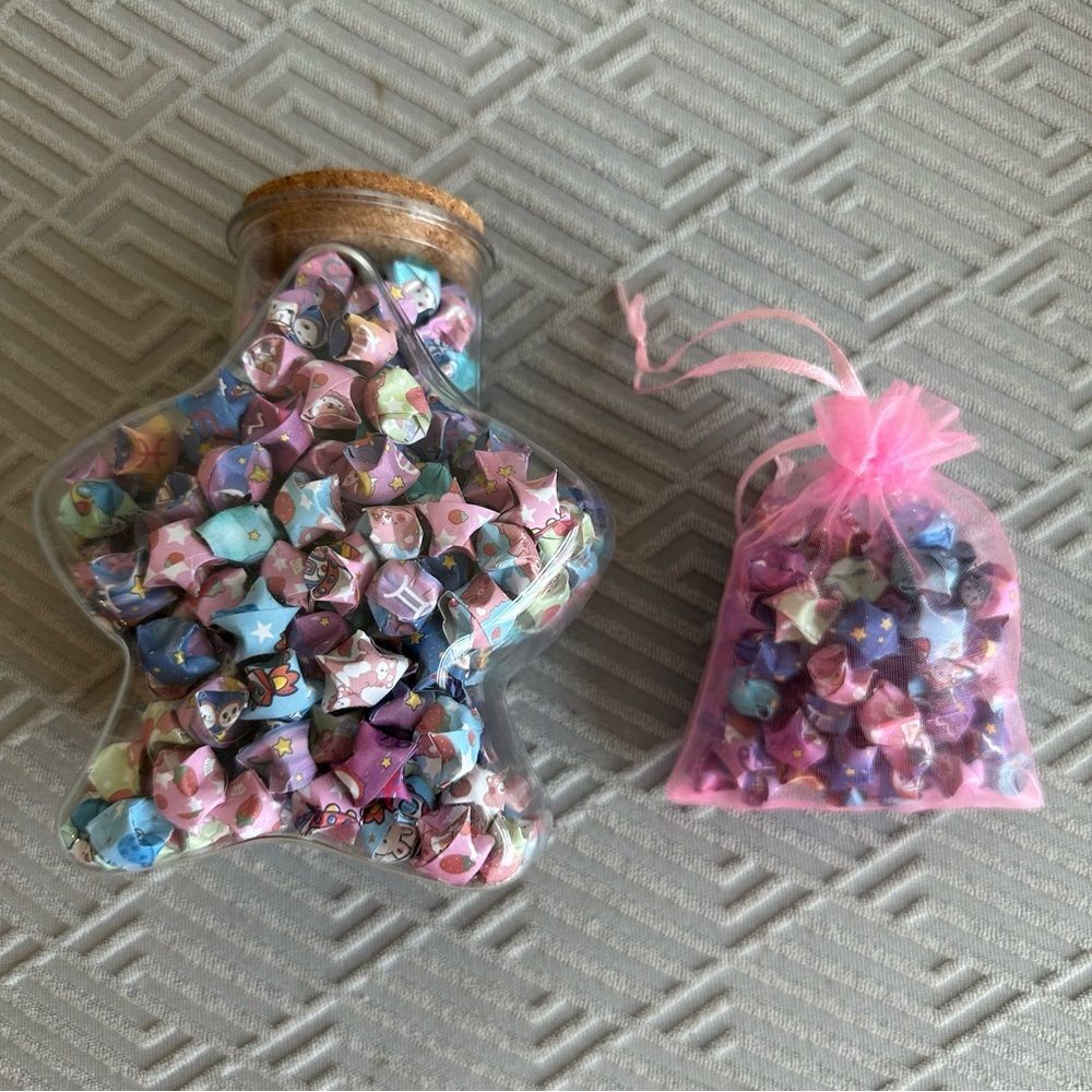 474 Handmade Origami Cute Kawaii Decorative Party Wedding Birthday Paper Stars